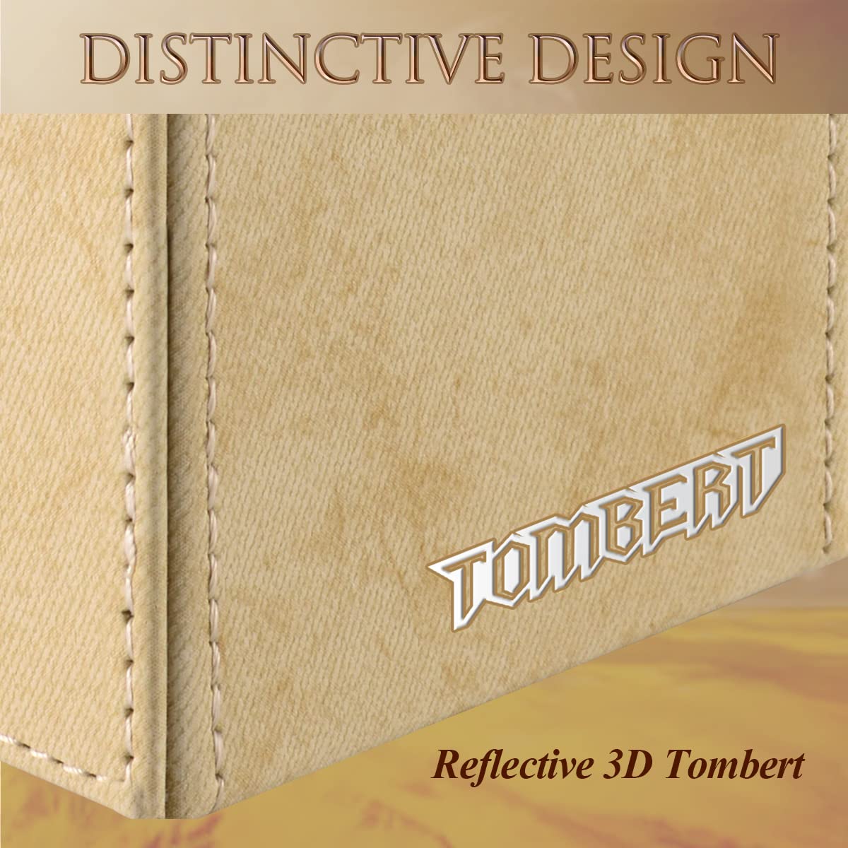 Tombert 150+ Premium Deck Box For Mtg, Ptcg, Large Capacity With 2 Dividers, Fits 150+ Sleeved Cards Tcg Trading Card Games (F-G