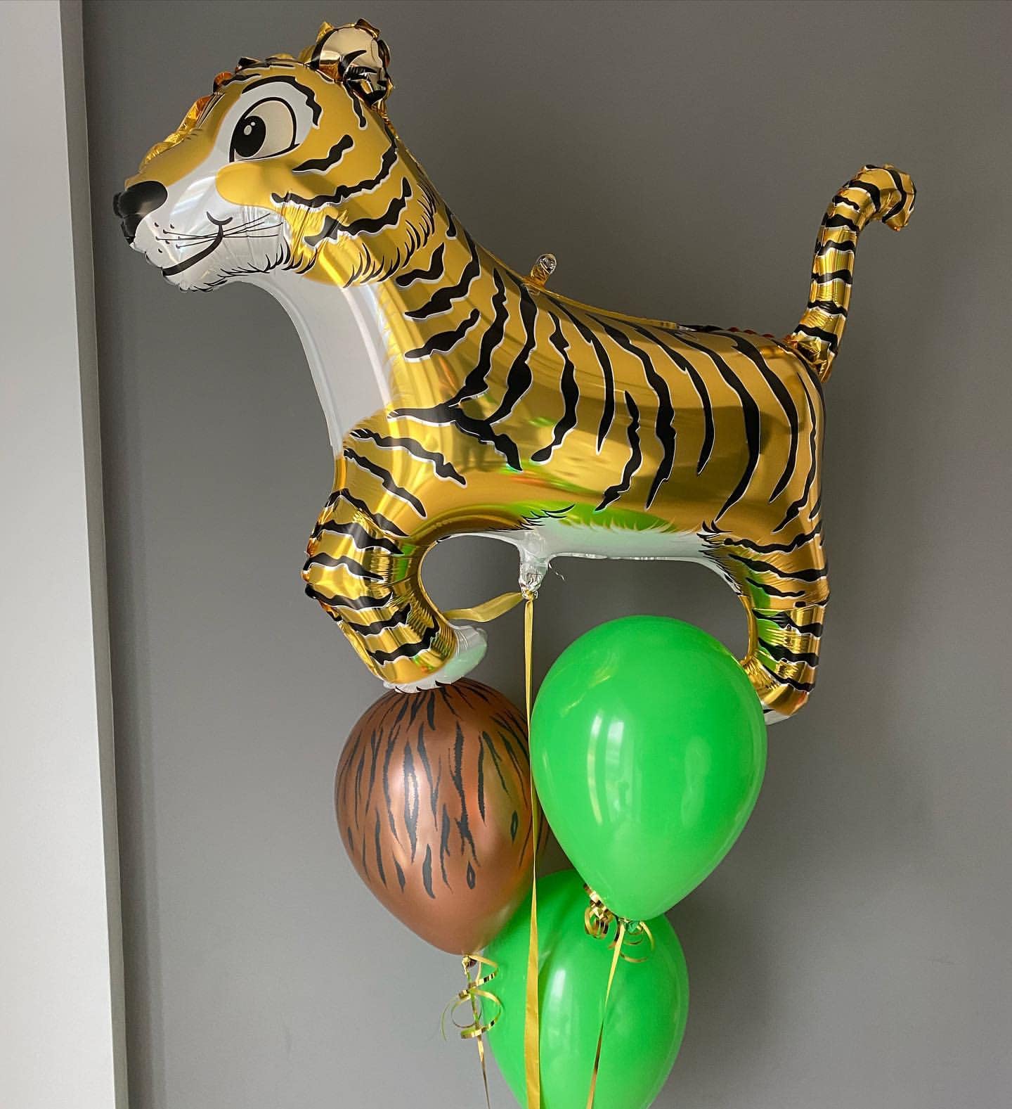 Giant Tiger Balloons 40 Inch Tiger Shaped Balloons Woodland Tiger Balloons For Jungle Safari Themed Kids Birthday Party Decorati