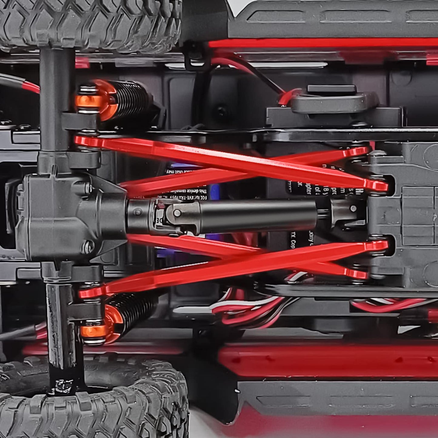 Benedict Harry 1Pair Steel Driveshaft Transmission Shaft for RC 1:18 TRX4-M Crawler Upgrade