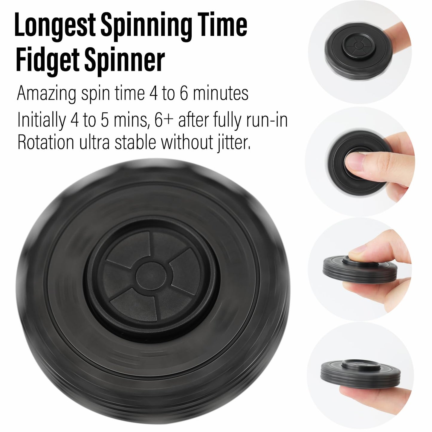 FREELOVE Viking Pirate Magnetic Slider & Fidget Spinners for mature-themeds Heavy Metal Figette Spin enhanced Bearing Silent Long Spinning Small Gossip Desgin Stainless Steel Nuc Black