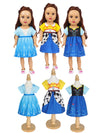 Benylion 14-16 Inch Doll Clothes Princess Costume Dress For 14-16 Inch Doll Include 3Pcs Different Princess Dress Fits All 14-16