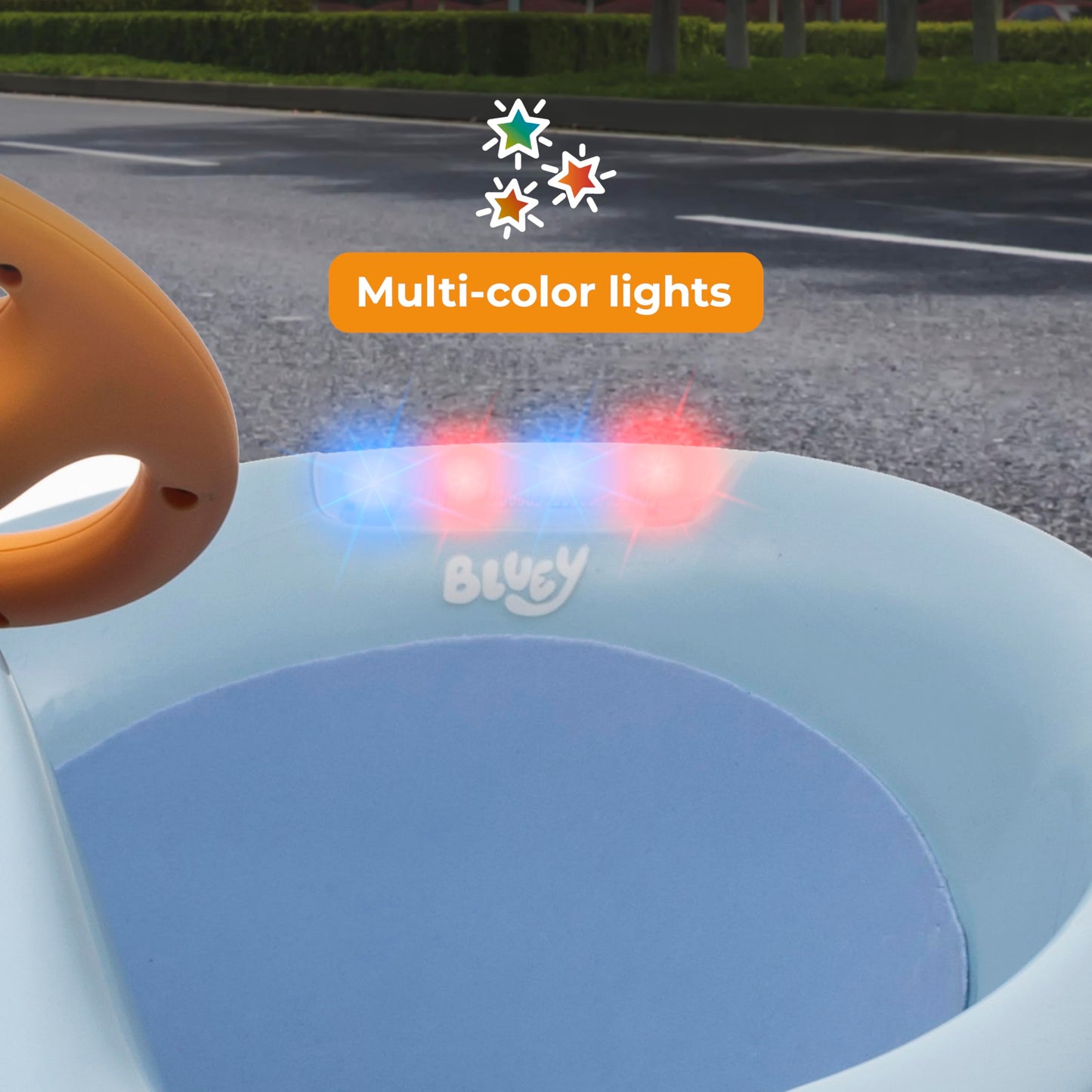 Bluey Bumper Car for Kids, 2 Speed Electric Bumper Car Vehicle, Toddler Bumper Car with Remote Control and 360 Degree Turning, 6
