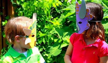 Playscene 1 Dozen Foam Dinosaur Masks, Party Favors For Children (12 Dinosaur Masks)