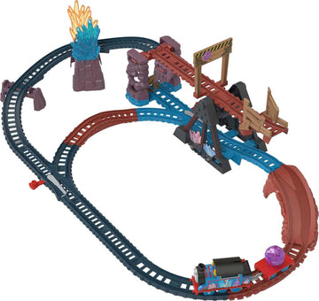 Thomas & Friends Motorized Train Set - Crystal Caves Adventure, 8 Ft Track, Multicolor, Model HMC28, for Kids Ages 3+ Years