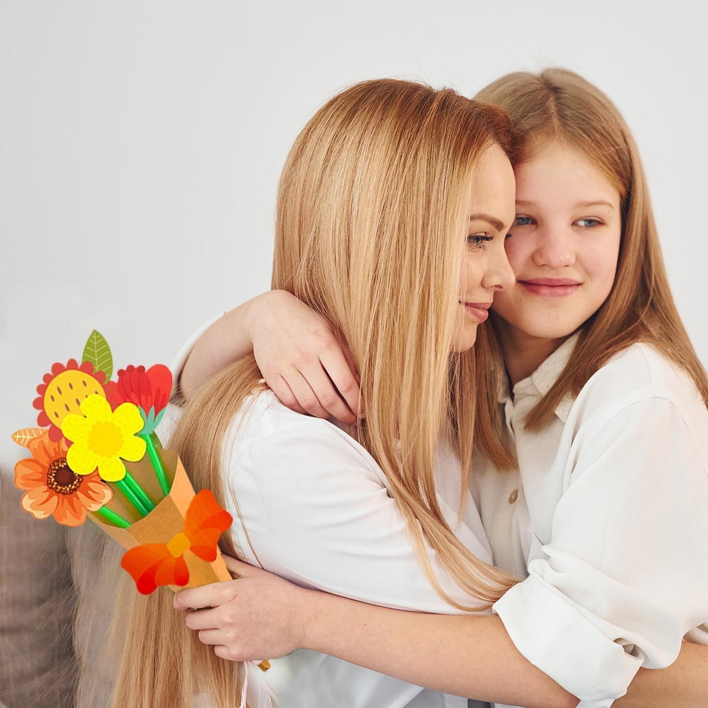 Fancy Land 24 Pcs Fall Crafts for Kids Flower Bouquet DIY Autumn Floral Craft Kit Thanksgiving Gift School Classroom Home Activi
