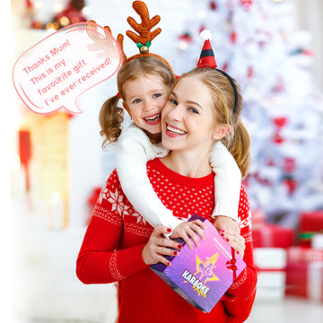 Yll Mini Karaoke Machine For Kids Adults, Portable Bluetooth Speaker With 2 Wireless Microphones,Toys Birthday Gifts For Girls 3, 4, 5, 6, 7, 8, 9, 10, 11, 12+ Years Old Toddler Teens(White)