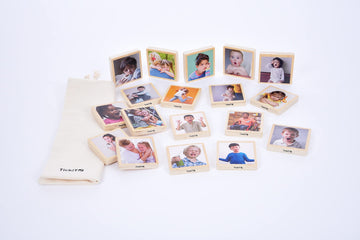 My Emotions Wooden Tiles 18/Set