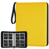 GERMUN 4 Pocket Card Binder enhanced Zip Trading Card Binder 400 Double Sided Pocket PU Card Collection Binder Collector Card Album Card Folder for MTG TCG Sports Cards Game Cards (Yellow)