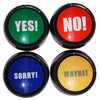 Joffreg Set Of 4,The No, Yes, Sorry And Maybe Sound Buttons