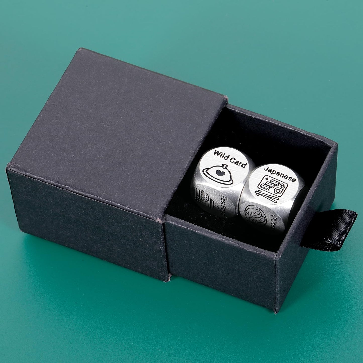 2PCS Food Dice for Couples Wedding Gifts for Newlyweds Bridesmaid Gifts Bachelorette Party Gifts Bridal Shower Gifts 11th Annive