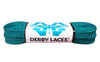 Derby Laces Teal 72 Inch Waxed Skate Lace For Roller Derby, Hockey And Ice Skates, And Boots