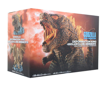 Banpresto Godzilla Deforume Figure-Godzilla(2019) & King Ghidorah(2019)-(A: Godzilla), Multicolor