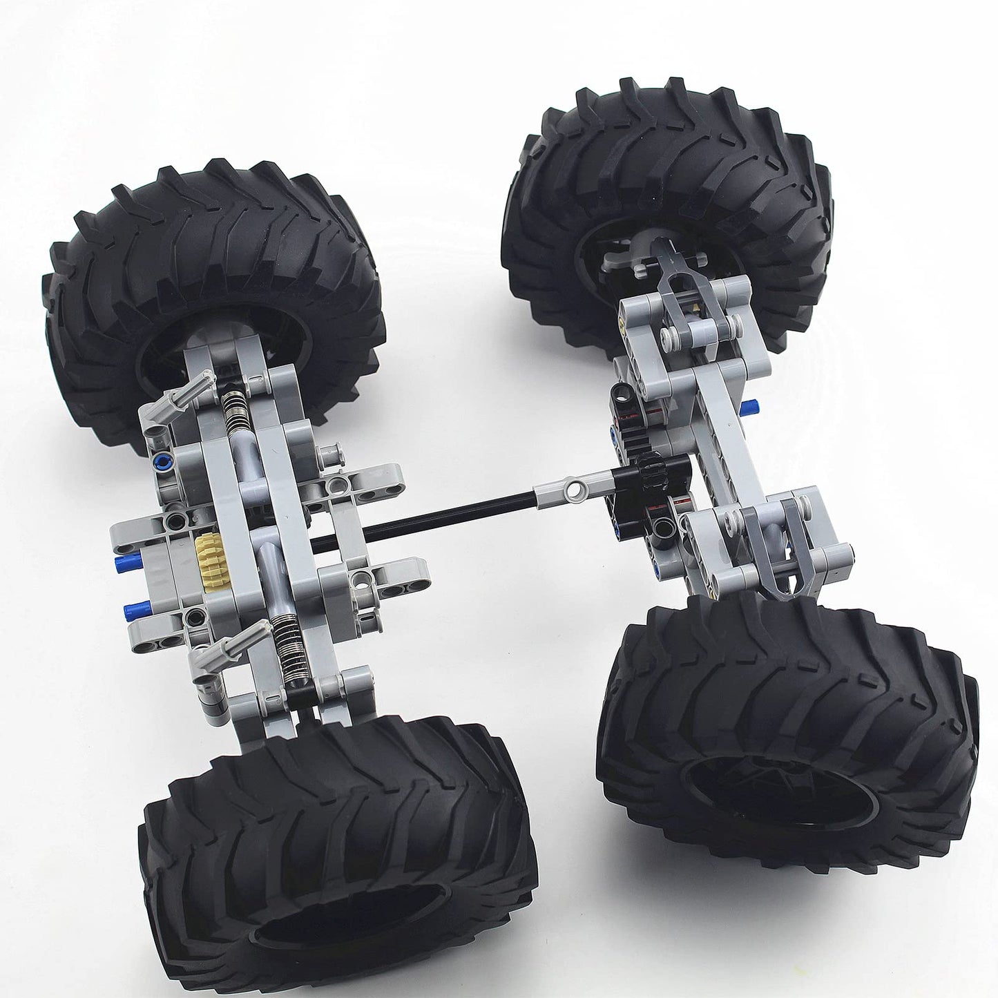 Ttlyhek Technics Parts Vehicles Suspension System With Tire 107X44 Technical Parts Set Compatible With All Major Brands, Moc Par