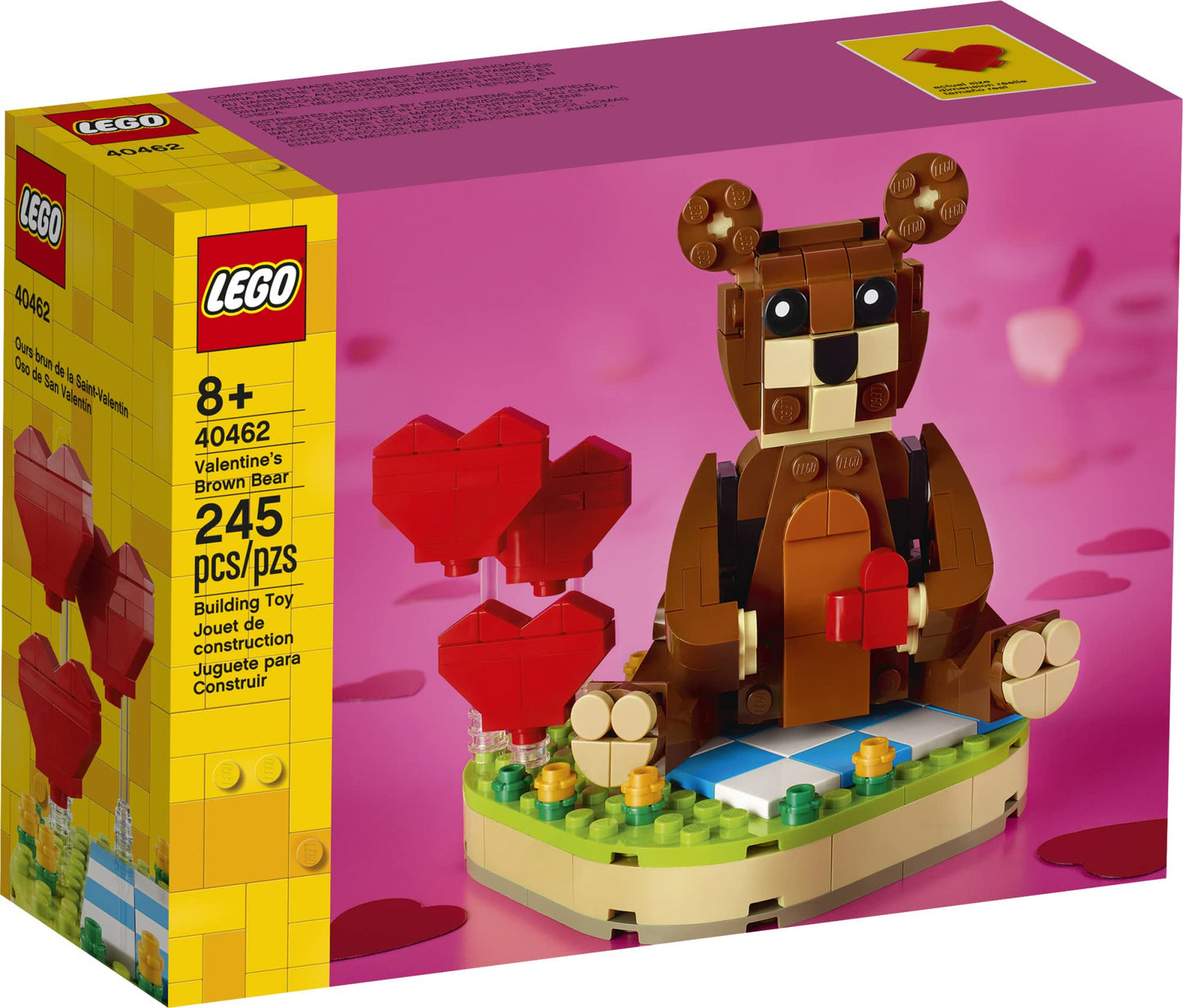 Lego Valentine’S Brown Bear 40462 Building Kit (245 Pieces)