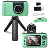 Makolle Kids Camera, Digital Camcorder for Ages 3-12, Green, ABS Material, Includes 32GB SD Card, Model S9GREEN