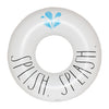 Rae Dunn x CocoNut Float Ring Float - Splish Splash Theme - mature-themed Size Large 48 Inch Inflatable Raft & Durable Water Inner Tube - Stable Ride-On for Summer Parties & Swim Events