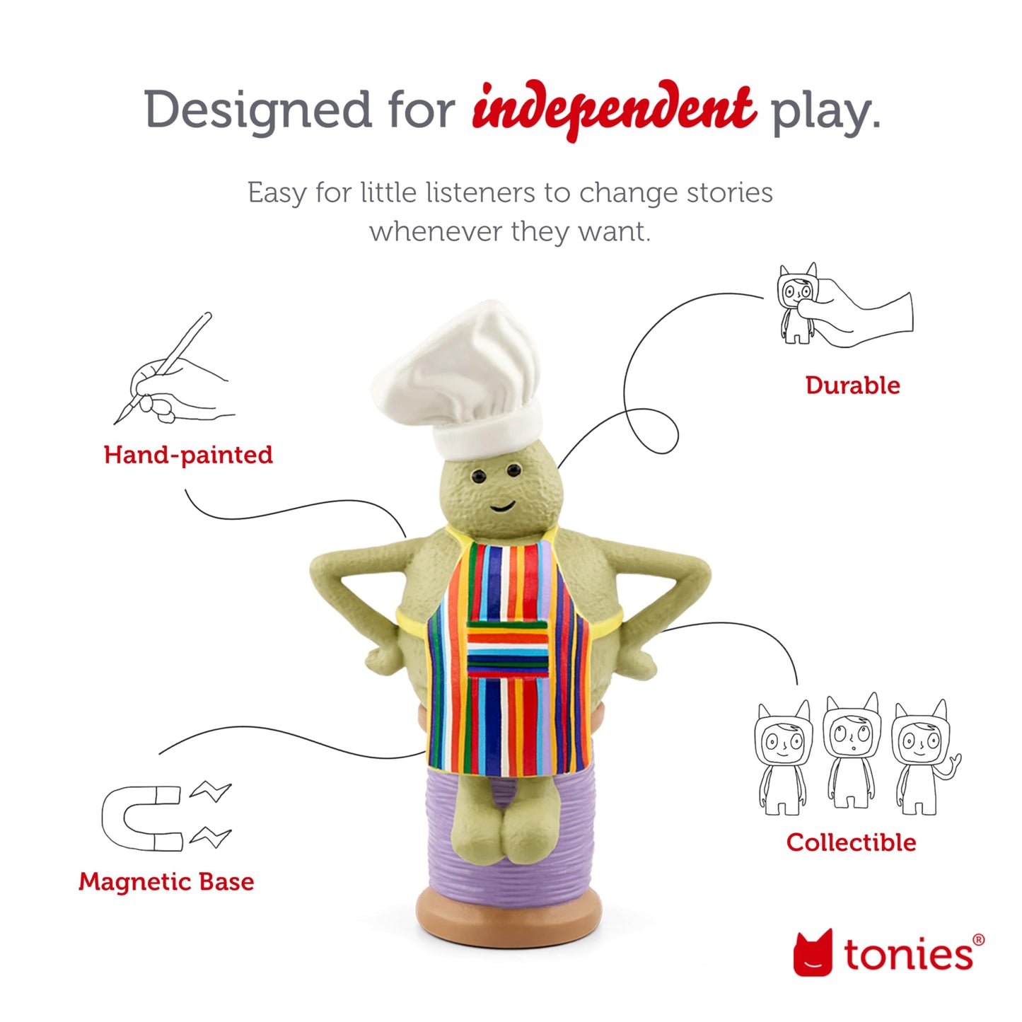 Tonies Tiny Chef Audio Toy Figurine From The Tiny Chef Show