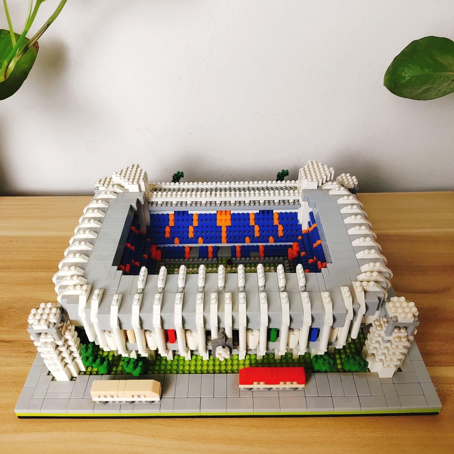alltogetho Micro Mini Soccer Stadium Model Kit 8831 - Plastic Brick Set for Adults, Small Football Field Puzzle Toy