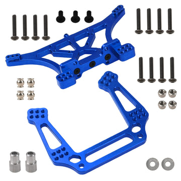 Vgoohobby Aluminum Alloy Front & Rear Shock Tower Mounts 2WD Upgrade Parts Compatible with Traxxas 2WD Slash Rustler VXL Bandit
