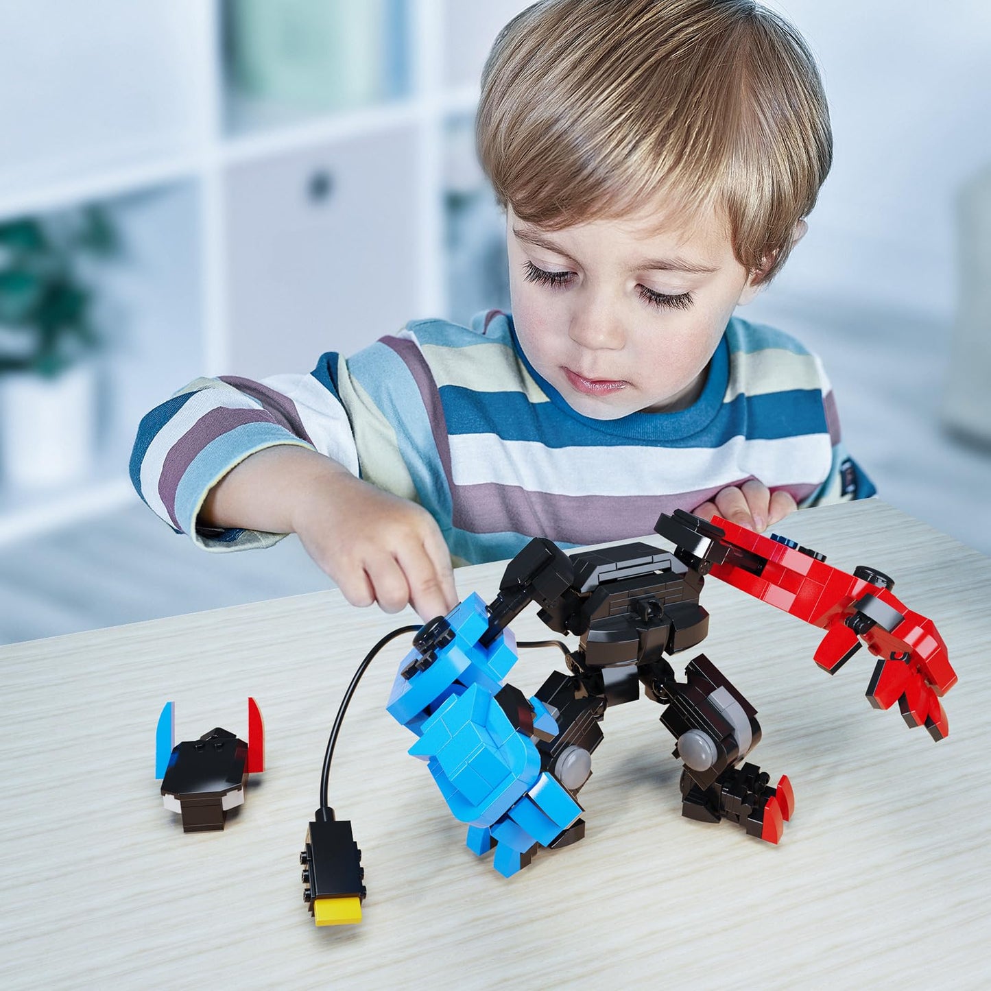 Drzyj Building Block Set, Classic Swit Game Controller Mech Robot Building Kit, Birthday Party Decorations Supplies, Gifts For K