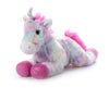 The Petting Zoo Unicorn Stuffed Animal Plush Toy - 14" Tie Dye Rainbow with Silver Horn