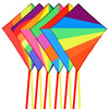 6PCS Kites Set, 26.7 x 23.4 Inches Colorful Kites for Youth Adults, Large Easy to Fly for Family Time Spring Outdoor Activities,