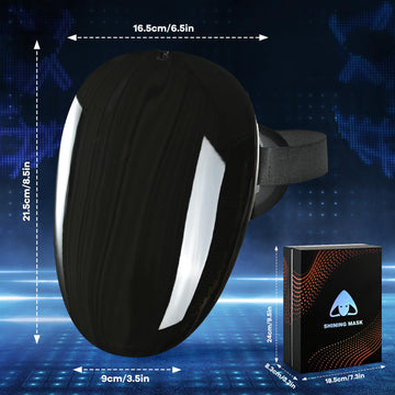 Aiglun Led Face Transforming Mask With Gesture Control Fun For Kids And Adults - Cool Stuff Halloween Cosplay And Christmas Part