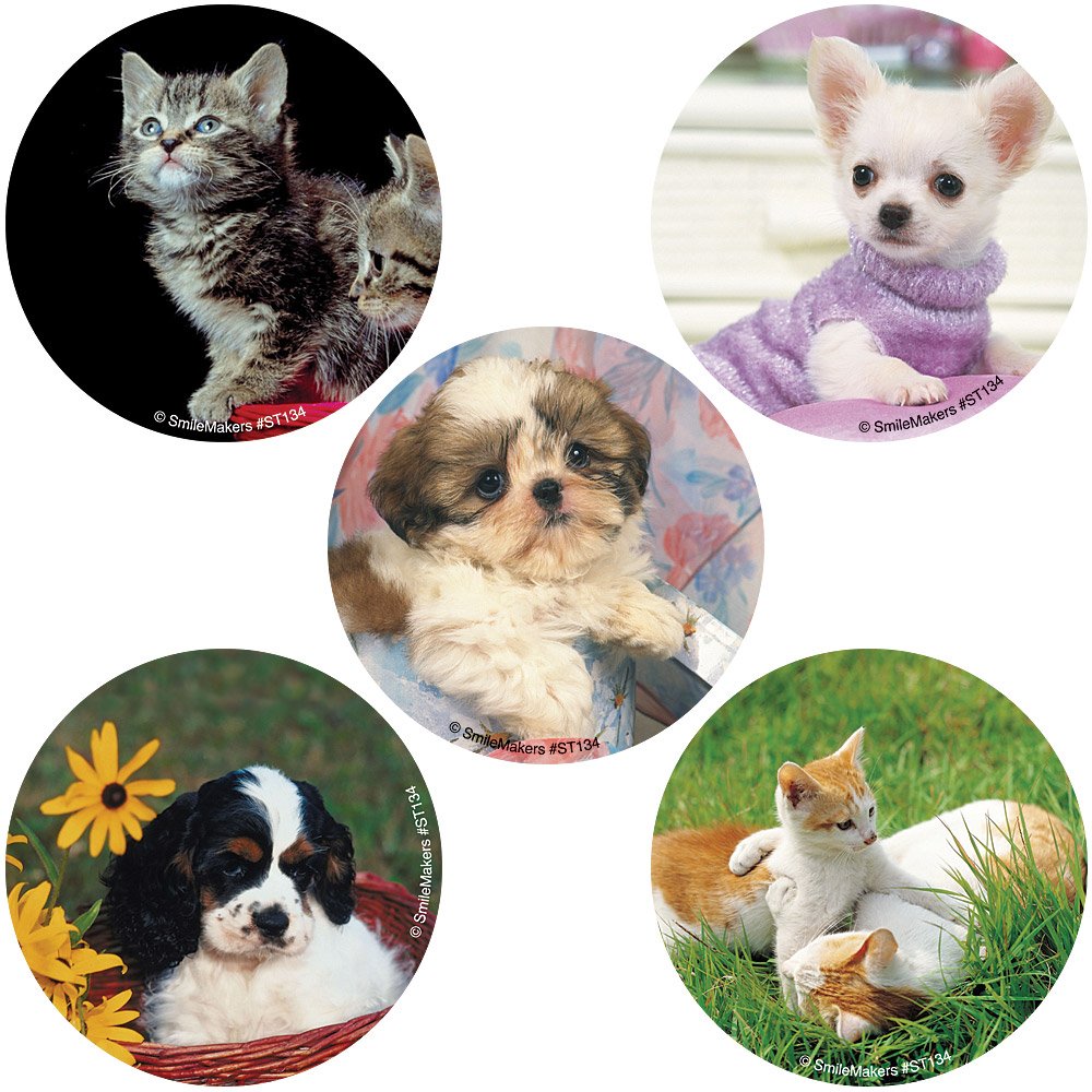 SmileMakers Baby Animals Hypoallergenic Stickers 100-pack