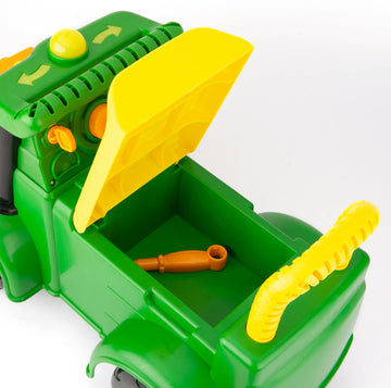John Deere Johnny Tractor Ride-On Toy with Lights & Sounds, Large Green Plastic, Model 47280, Ideal for Kids 12 Months & Up