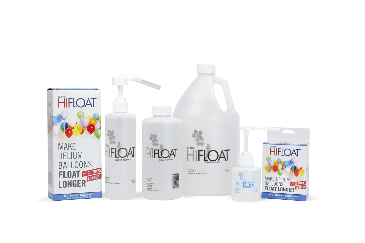 HI-FLOAT LA Balloons Hi-Float Solution, 5 oz, Transparent, Plastic or Metal, Model 1116