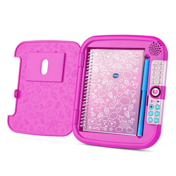 VTech Kidi Secrets Notebook - Pink, Model 80-193000, Plastic Material, Fun Learning Toy for Kids