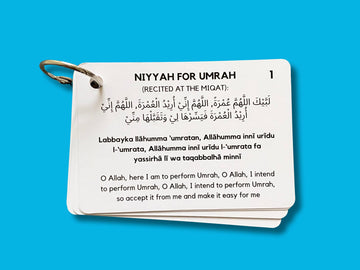 Umrah Dua Cards, Step By Step Guide Umrah Duas, Umrah Gift, Umrah Prayers And Supplications, Umrah Flash Cards
