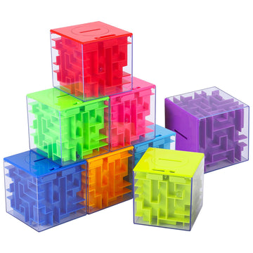 8PACK Money Maze Puzzle Box Twister.CK Unique Money Gift Holder Box Fun Maze Puzzle Games for Kids and mature-themed Birthday