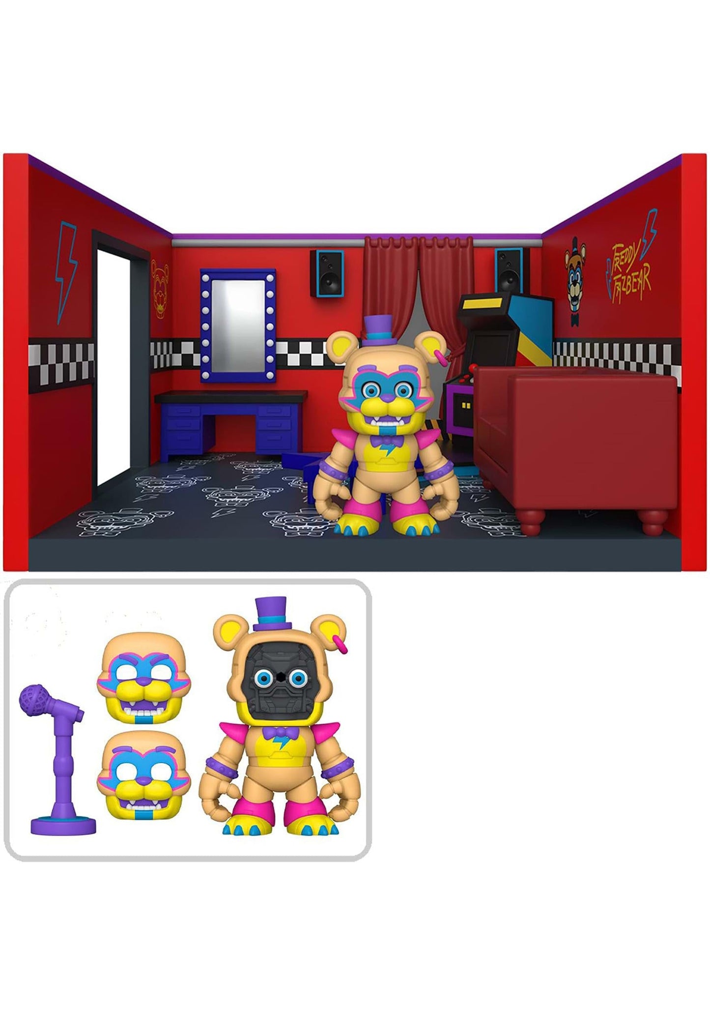 Funko Five Nights At Freddy'S (Fnaf) Snap: Glamrock Freddy With Dressing Room - Collectable Vinyl Figure - Gift Idea - Official Merchandise - For Kids & Adults