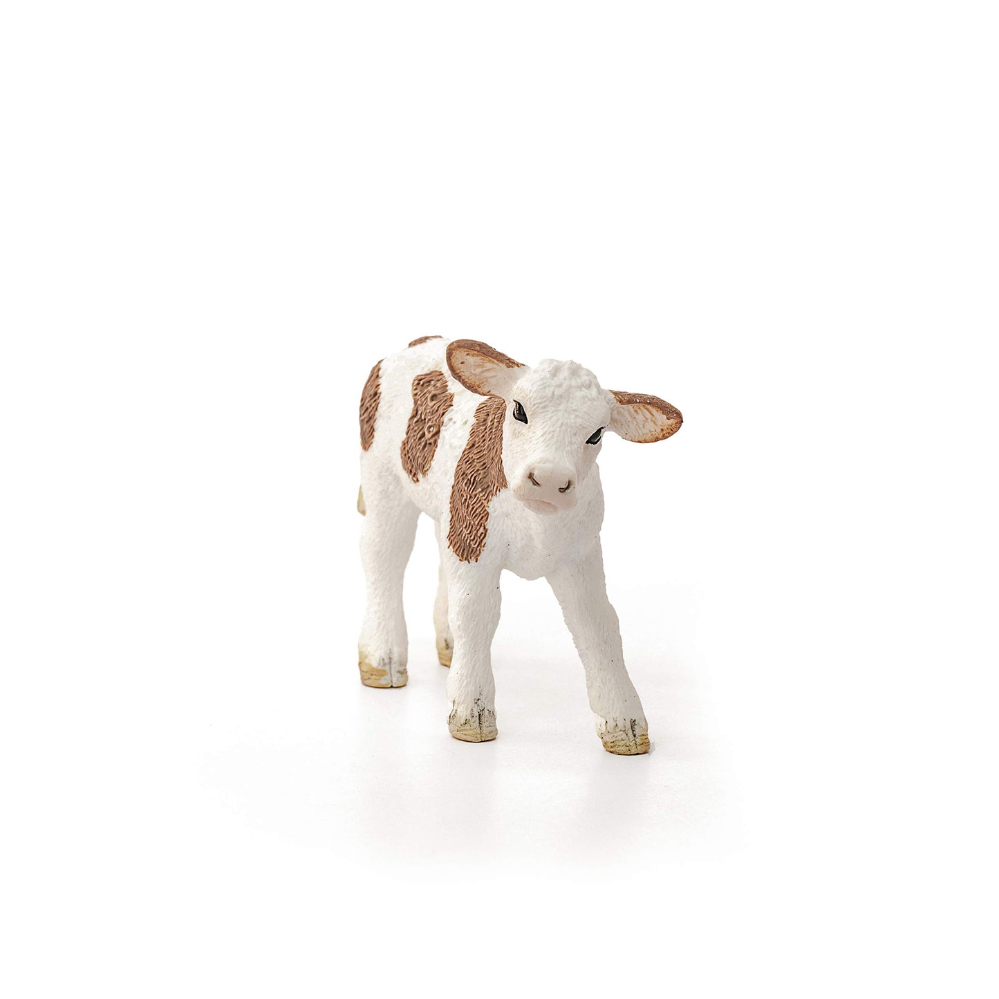 Schleich Farm World, Farm Animal Toys For Boys And Girls 3 And Above, Simmental Calf Toy Cow, Ages 3+, Multicolor, 2 Inch