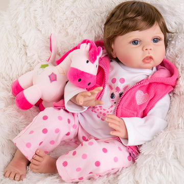 Aori Reborn Baby Doll Clothes - Medium Red Polyester Outfit for 20-24 Inch Lifelike Newborn Dolls