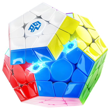 Gan Megaminx Maglev, Pentagonal Magnetic Speed Cube With 160 Magnets, 36 Customizable Hand Feels, 90 Corner Cutting, Stickerless