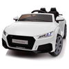 Hikiddo Electric Ride On Car For Kids, Licensed Audi 12V 7Ah Kids Ride-On Toy For Toddlers 3-5 Year Old Girls With Remote - Whit