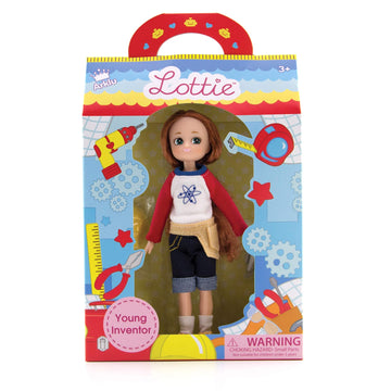 Lottie Young Inventor STEM Doll - Red & Navy | Plastic Smart Toy for Kids | Model LOT147