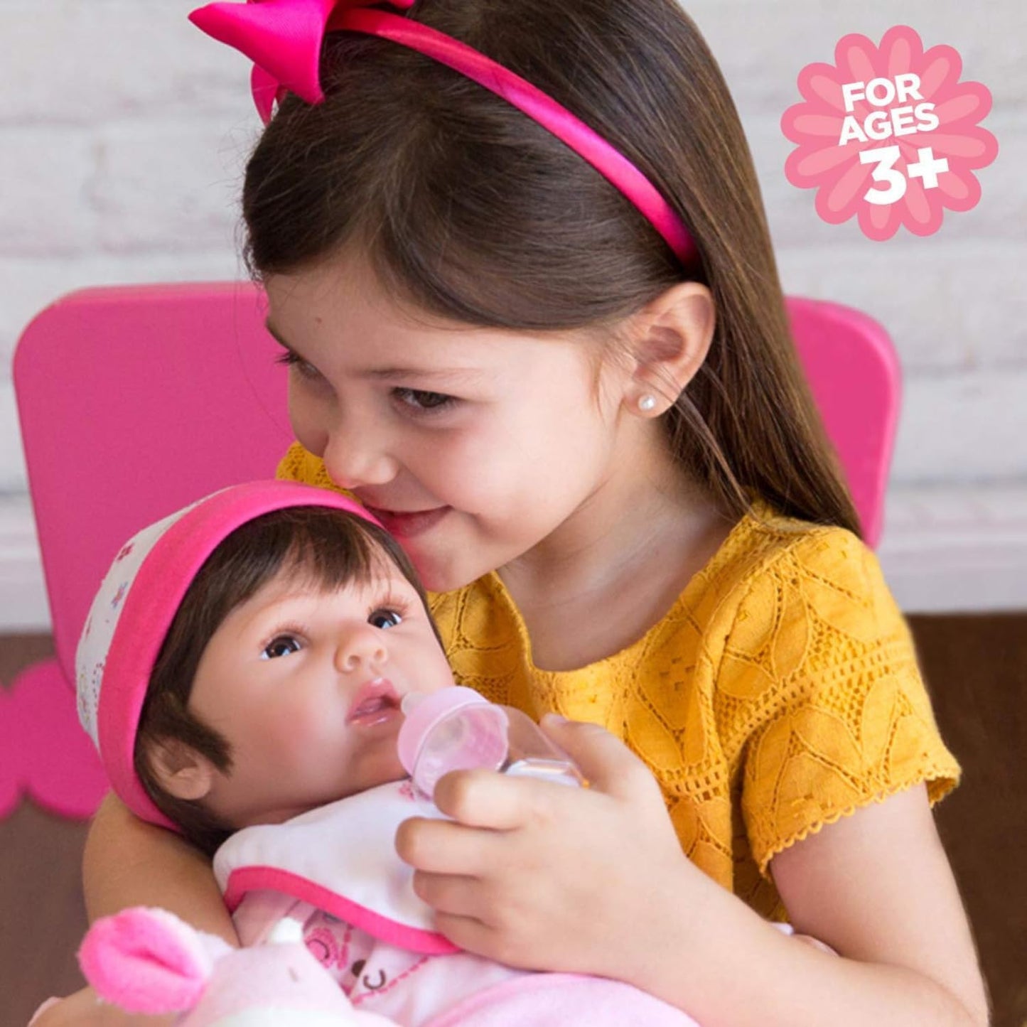 Paradise Galleries Realistic Reborn Baby Girl 19 Inch Doll With Soft Hair 9 Piece Gift Set For Kids Ages 3 And Up - Tall Dreams