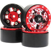 Hobbysoul 4Pcs 1.0 Wheels Weight 20G/Rim,1/24 Beadlock Wheels Rims For 1:24 Rc Crawler Axial Scx24 / Traxxas 1/18 Trx4M
