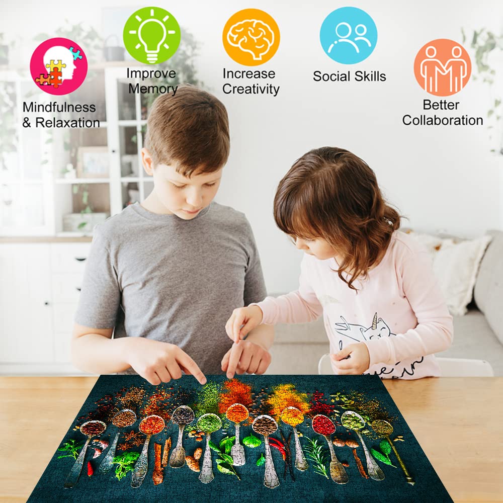 Jigsaw Puzzles For Adults 1000 Piece Puzzle For Adults 1000 Pieces Puzzle 1000 Pieces-World Spices