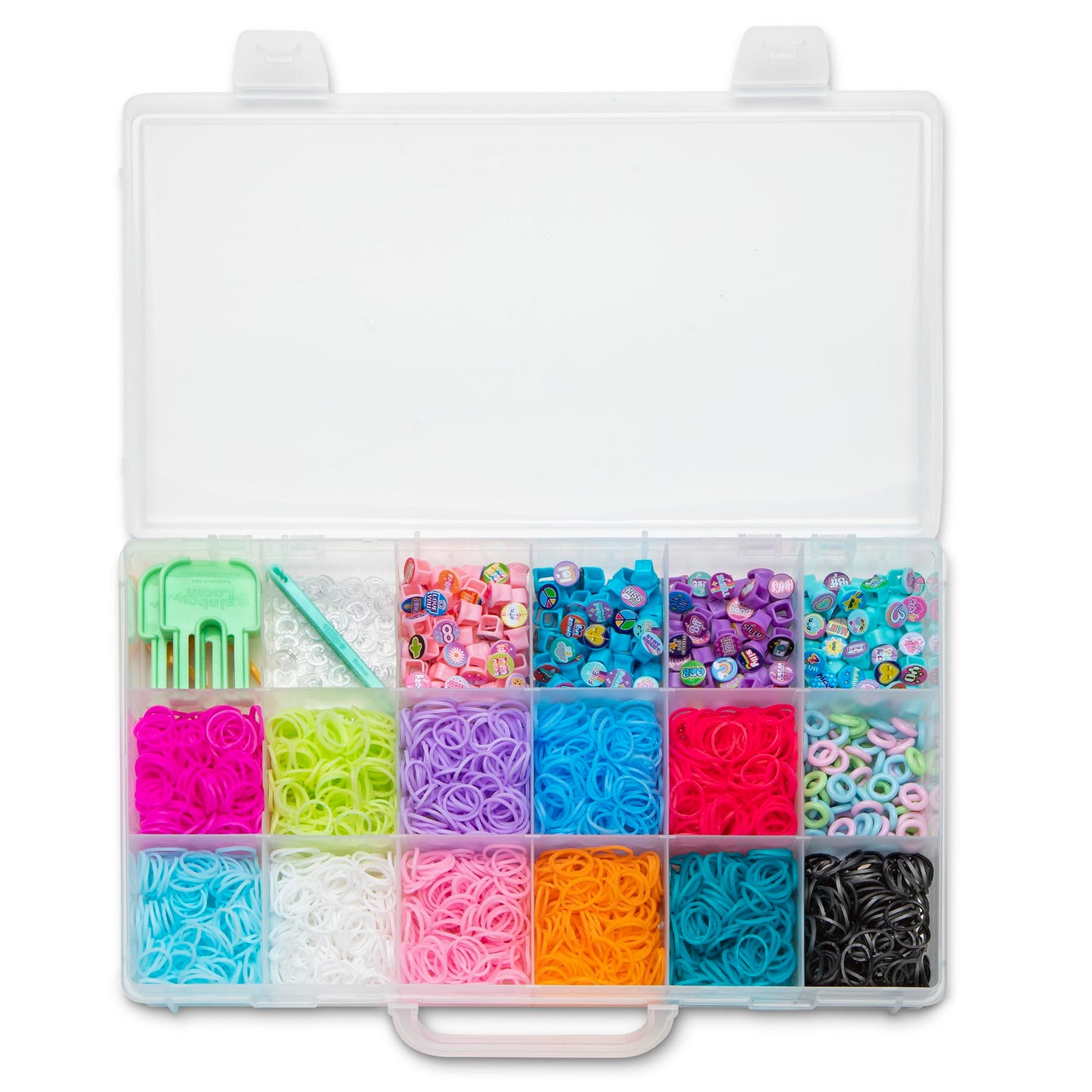 Rainbow Loom: Beadmoji Deluxe - Diy Rubber Band & Bead Bracelet Kit - Includes 2200 Bands & 340 Beads, Design & Create, Ages 7+