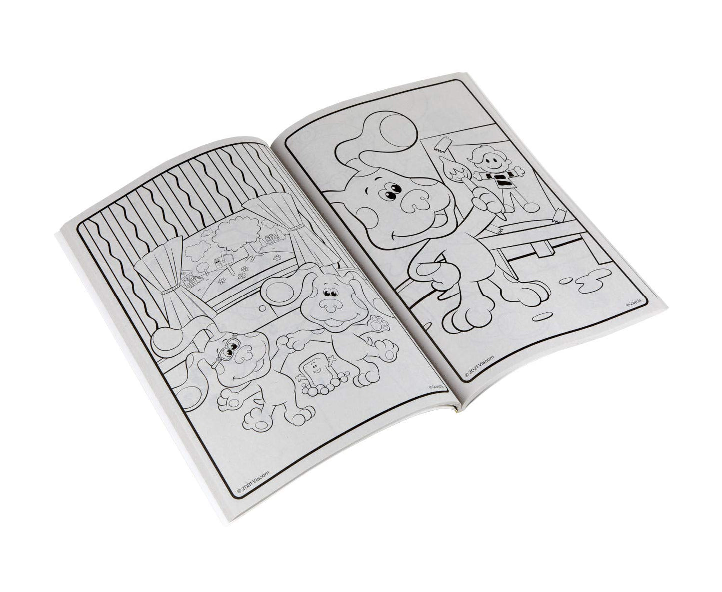 Crayola Blues Clues Coloring Book with Stickers, 96 Pages, Multi, Ages 3-6, 2 Piece Set, Model 04-2639
