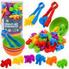 Counting Animals Toys Matching Games With Sorting Bowls Sorting Toys For Toddlers Preschool Learning Activities For Math Color Sensory Montessori Fine Motor Skills Toys For 3 4 5 Years Old Boys Girls