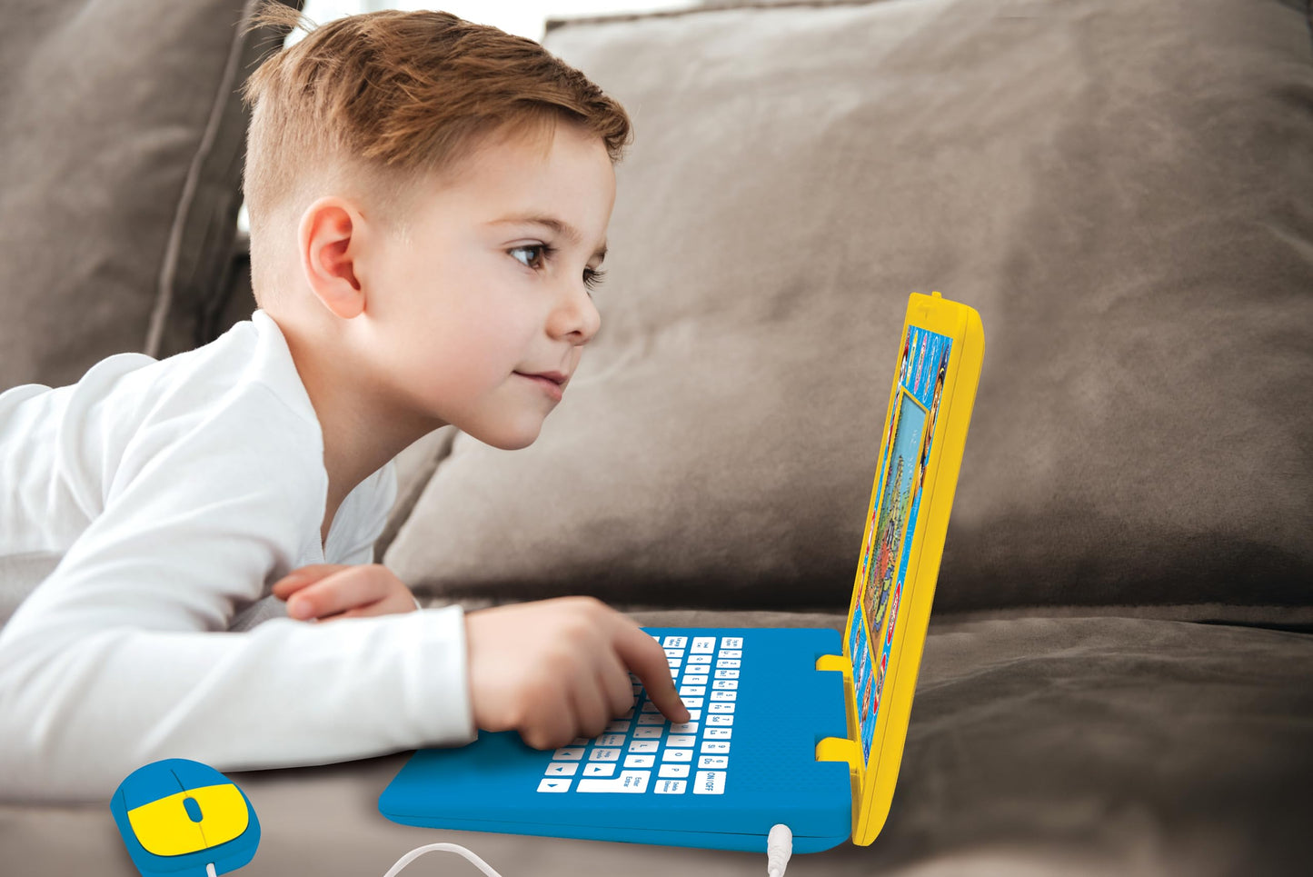 LEXiBOOK - Paw Patrol - Bilingual and Educational Laptop English/Spanish - Toy for Children, 170 Activities to Learn, Play Games
