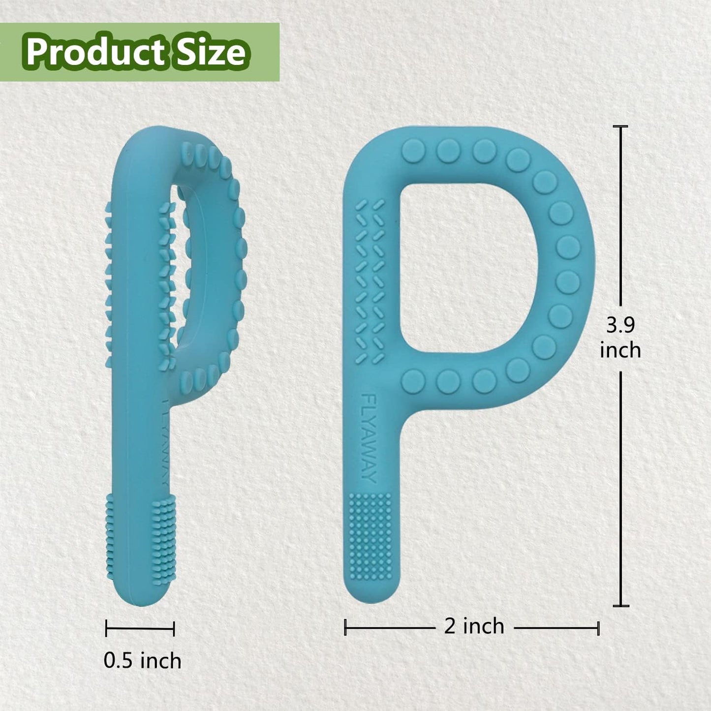 Sensory Chew Toys For Autistic Children 4 Pack, P Shape Sensory Toys For Babies Toddlers, Baby Teething Toys For 3-6 6-12 Month Oral Motor Stimulation, Silicone Chew Necklaces For Kids Adults Bpa Free