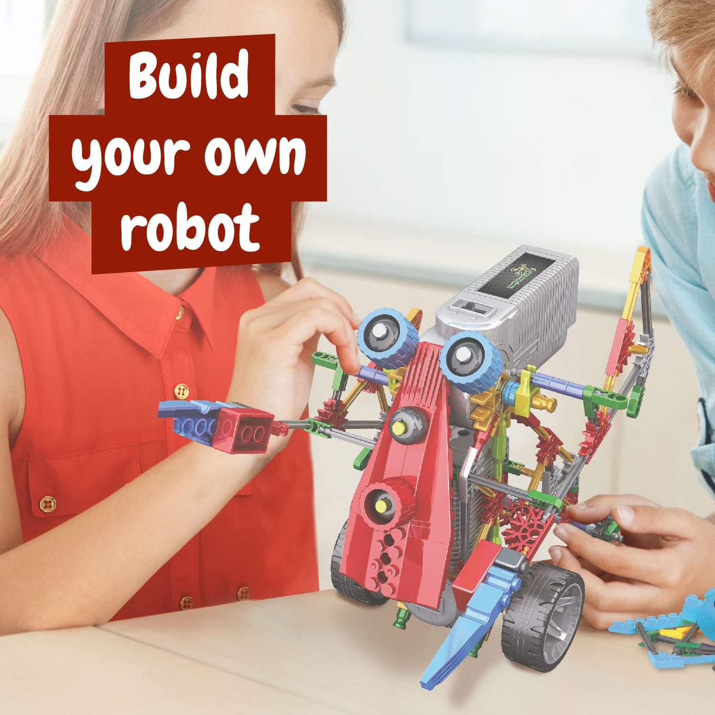 Science4You Robotics Alfabot - Robot Building Kit For Kids, 238 Pieces - Build Your Own Robots And Make Them Move - 3 Different Robots In 1 Toy - Stem Educational Toy For Kids Age 8-14