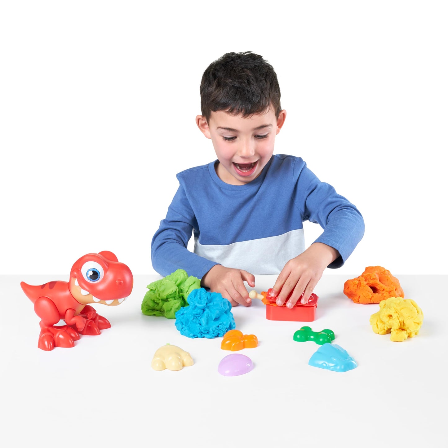 ZURU SMASHERS Junior Dino Dig Large Egg (T-Rex) - 18+ Surprises, Plastic Preschool Toy for Kids 18 Months - 3 Years