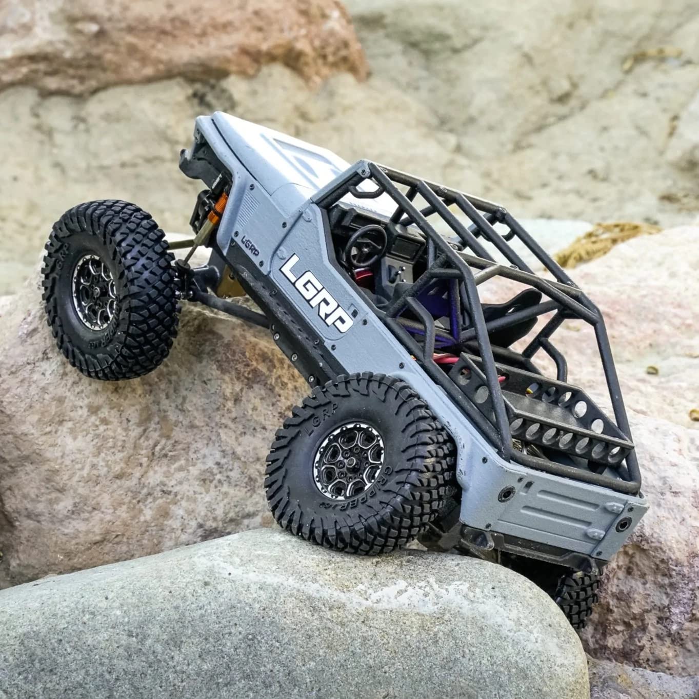 Little Guy Racing Gripper LG3 1.0 Inch Tires Compatible with 1/24 RC Axial SCX24, RGT, Element, Enduro, URUAV (2 Tires per Order